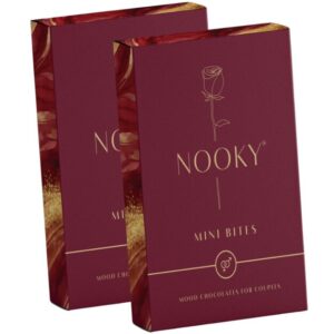 NOOKY MINI BITES for Men and Women | Premium Mood-Uplifting Dark Chocolate