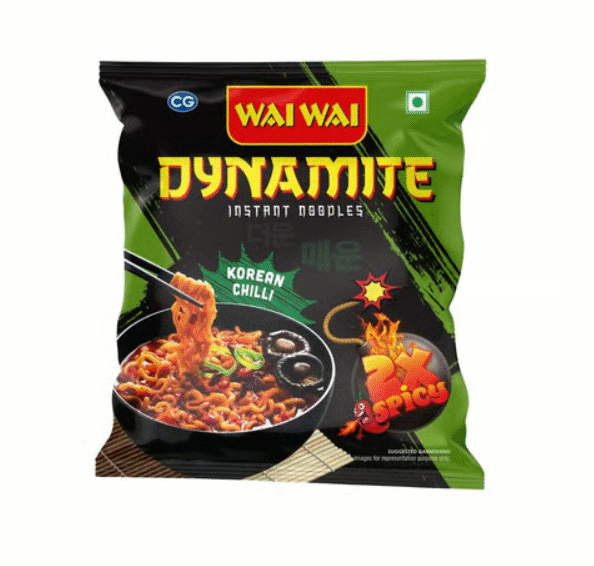 Wai Wai Dynamite Korean Chilli Instant Noodles 100 g (2x Spicy)