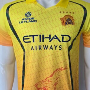 All-New CSK Match Jersey 2026 - Dhoni (Available in full sleeves & half sleeves)